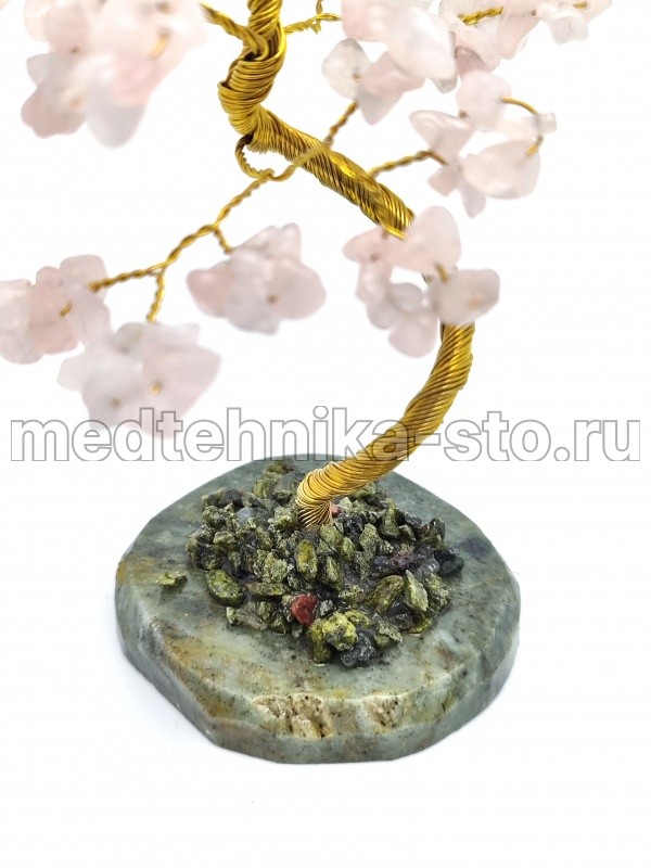 Дерево из розового кварца, 20 см