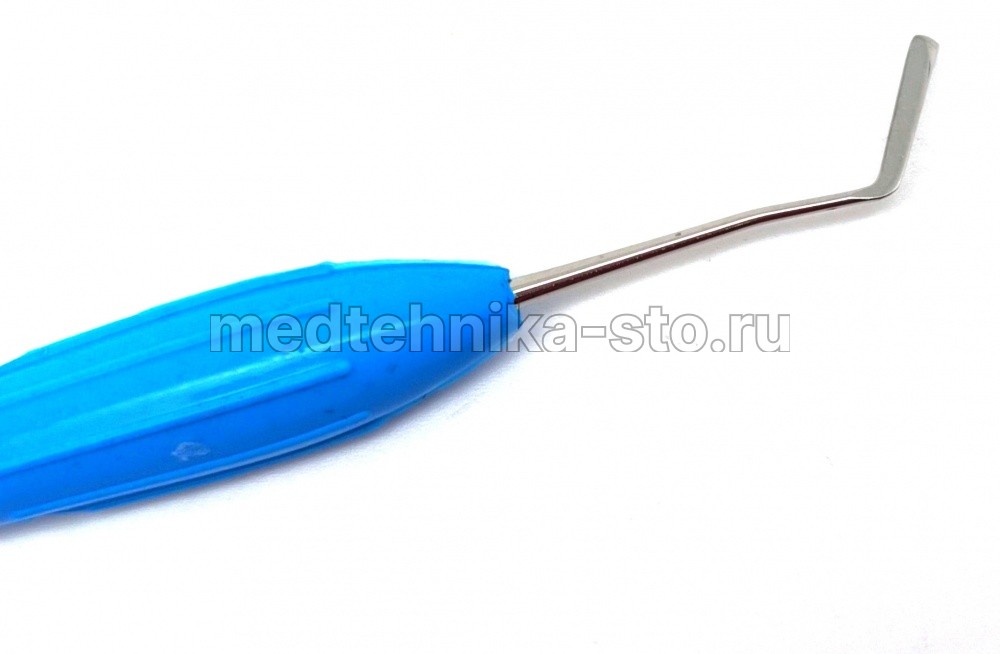 Гладилка с силиконовой ручкой, 03 голубая