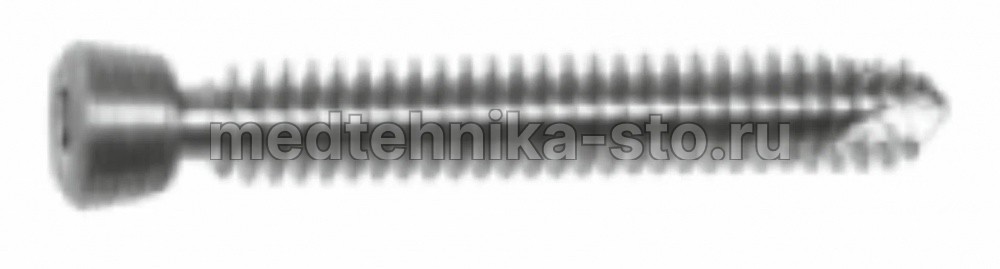 Винт спонгиозный с УС с конич.резьбой д.3,5 мм, дл.55 мм
